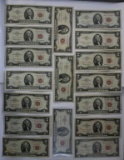 (17) $2 Red Seal U.S. Notes