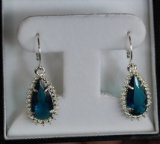 Blue Topaz Earrings