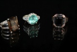 3 Gemstone Rings
