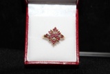 Genuine Ruby Diamond Ring