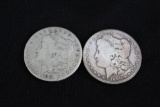 2 Morgan Silver Dollars