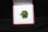 Genuine Green Jade Ring
