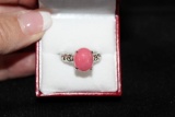 Gorgeous Pink Jade Ring