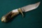 Stag Handle Straight Knife