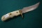 Bone Handle Straight Knife