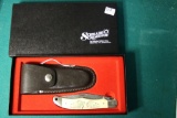 Schrade Scrimshaw Pocket Knife w/Sheath