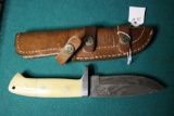 Kevin Johnson Handmade Damascus Sheath Knife