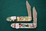 2 Comic/Funny Pages Pocket Knives