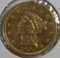 1902 Gold Liberty $2 1/2 US Coin