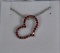 Ruby Heart Shaped Necklace