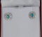Blue Opal Evening Earrings