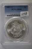 1883-CC Silver Morgan Carson City US Dollar Coin