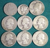 9 Silver Coins