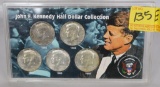 John F Kennedy 5 Coin Half Dollar Collection