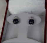 Sapphire Estate Earrings