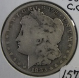 1883-CC Silver Morgan Carson City US Coin