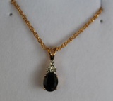 Onyx Diamond Necklace