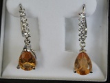 Morganite earrings