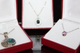 3 Gemstone Necklaces