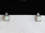 Opal & Aquamarine Earrings