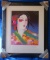 Framed Colored Print, Oriental Lady