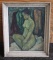 Framed Oil on Canvas, Seated Nude