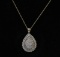1.5ct Diamond Necklace w/14kt Chain