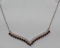 Garnet Diamond Necklace