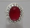 8.12ct Ruby Estate Ring