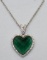 4ct Emerald Sweetheart Necklace