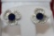 3.68ct Sapphire Earrings