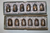 2 Sets of Sterling Silver Individual Salt Shakers