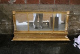 Over the Mantel Gilded Mirror w/Columns