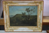 Framed Oil on Canvas Landscape