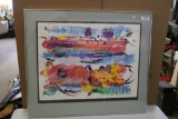 Framed Water Color, Signed Carolee Kinkel
