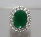 8.12ct Emerald Dinner Ring