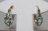 Aquamarine Anniversary Earrings