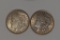 (2) 1921 U.S. Morgan Silver Dollars