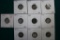 10 Canadian Silver 5 Cent Coins