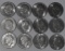 (12) 1972 Ike Dollar Coins