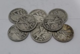 (8) 1920 Walking Liberty Silver Half Dollars