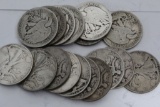 (17) 1928-S Walking Liberty Silver Half Dollars