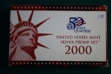 2000 Silver U.S. Mint Proof Set w/Quarters