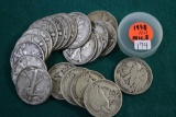 (20) 1938 Walking Liberty Silver Half Dollars