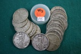 (20) 1940-S Walking Liberty Silver Half Dollars