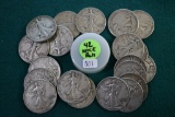 (20) 1942 Walking Liberty Silver Half Dollars