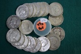 (20) 1949-D Franklin Silver Half Dollar Rolls