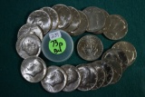 (20) 1973-P Kennedy Half Dollar Rolls