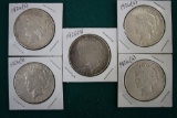 (5) 1926-S Silver Peace Dollars