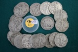 (20) 1943-D Walking Liberty Silver Half Dollars